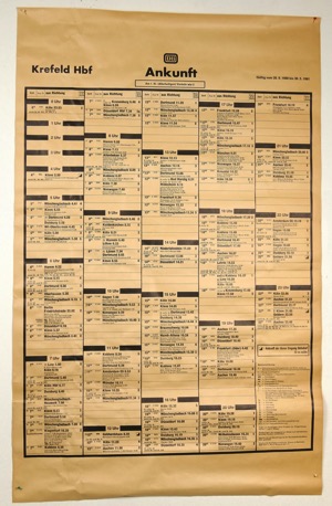 Aushangfahrplan_Krefeld_1990_Ankunft